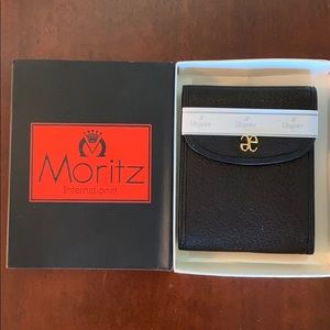 Black leather Moritz International wallet - New